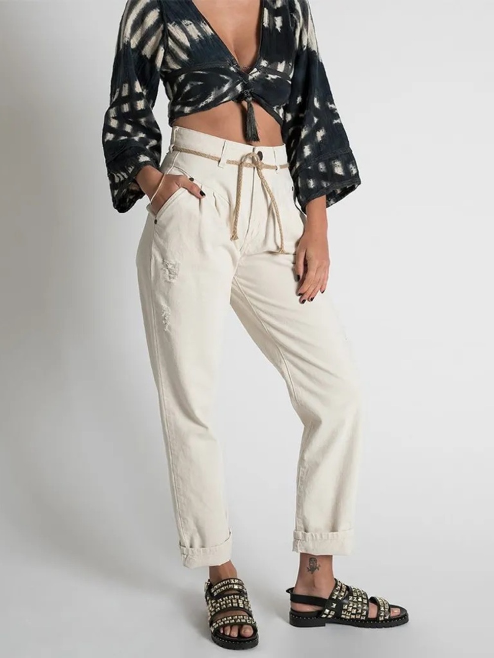 NWT OneTeaspoon, Nashville Cream Streetwalkers High Waist 80s Jeans, Size 28